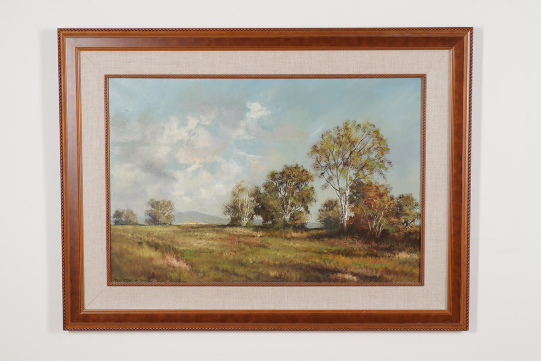 Trees in the Field - Oil on Canvas - 46