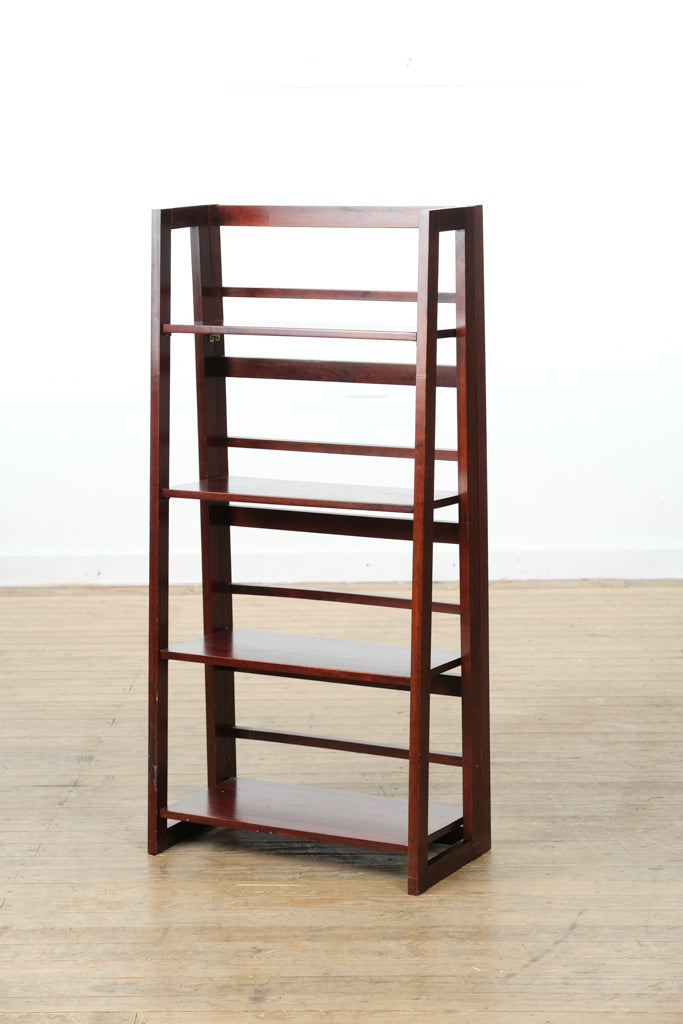 Foldable Triangle Wooden Shelf – 23” Wide x 12” Deep x 48” Tall