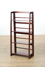Load image into Gallery viewer, Foldable Triangle Wooden Shelf – 23” Wide x 12” Deep x 48” Tall
