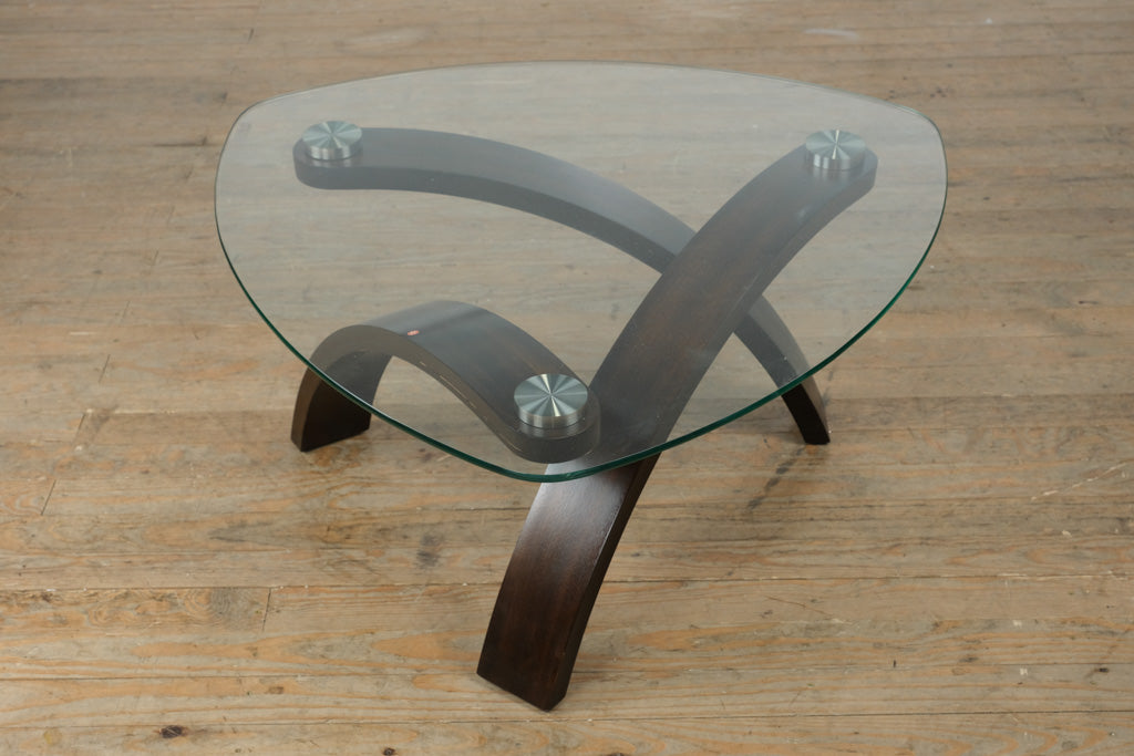 Magnussen Home Allure Pie Shaped Glass Top Coffee Table – T1396-65
