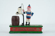 Load image into Gallery viewer, Vintage Trick Dog Mechanical Bank Cast Iron Style Coin Bank Taiwan
