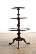 Load image into Gallery viewer, Triple Tiered Mahogany Display Table
