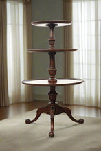 Load image into Gallery viewer, Triple Tiered Mahogany Display Table
