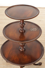 Load image into Gallery viewer, Triple Tiered Mahogany Display Table
