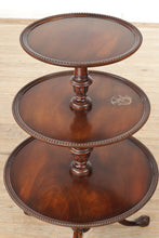 Load image into Gallery viewer, Triple Tiered Mahogany Display Table
