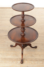 Load image into Gallery viewer, Triple Tiered Mahogany Display Table
