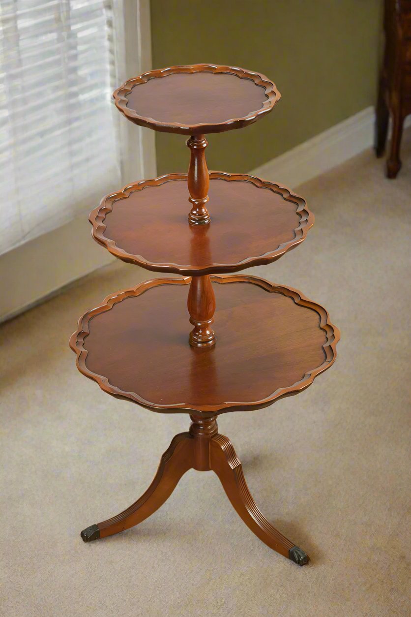 Triple Tiered Mahogany Hope Display Table