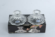 Load image into Gallery viewer, Tuscany Troy Collection Lead Crystal Candlesticks Pair Yugoslavia 5 Inch
