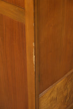 Load image into Gallery viewer, Vintage Cedar-Lined Armoire with Burlwood Detail &amp; Casters
