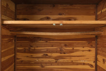 Load image into Gallery viewer, Vintage Solid Cedar Armoire – 68” Tall, Original Hanging Wardrobe Cabinet
