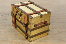 Load image into Gallery viewer, Trunk Line, Inc. Brass-Clad Steamer Trunk Chest – Made in Kerens, Texas, USA
