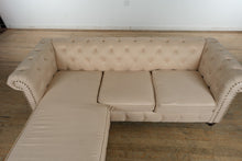 Load image into Gallery viewer, Tufted Couch with Chaise
