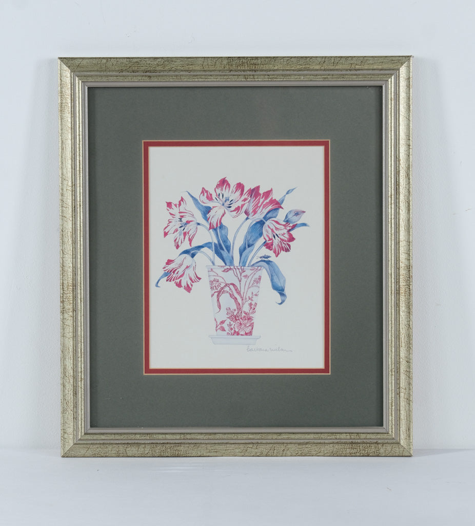 Modern Triple Floral Print Wall Art – 8.5