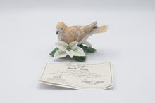 Load image into Gallery viewer, Lenox Turtle Dove Fine Porcelain Bird Figurine Poinsettia Original Certificate
