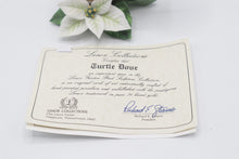 Load image into Gallery viewer, Lenox Turtle Dove Fine Porcelain Bird Figurine Poinsettia Original Certificate
