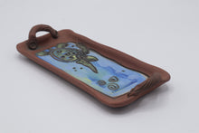 Load image into Gallery viewer, STAG Studio Pottery Turtle Tray Hand Painted Ceramic Dish 8 5 Inch
