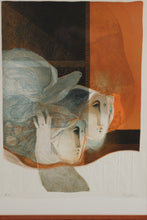 Load image into Gallery viewer, Sunol Alvar Two Women Original Etching Artist Proof Signed Framed with COA 25 x 33
