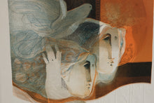 Load image into Gallery viewer, Sunol Alvar Two Women Original Etching Artist Proof Signed Framed with COA 25 x 33
