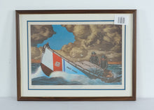 Load image into Gallery viewer, Two Surfmen On Patrol US Coast Guard Limited Edition Print Signed Framed 26 x 20
