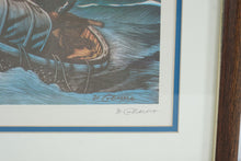 Load image into Gallery viewer, Two Surfmen On Patrol US Coast Guard Limited Edition Print Signed Framed 26 x 20
