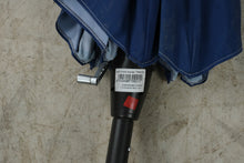 Load image into Gallery viewer, Navy Blue Striped Patio Market Umbrella Crank Lift Outdoor Shade
