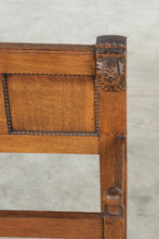 Load image into Gallery viewer, Antique Oak Umbrella Stand Carved Faces Barley Twist Zinc Drip Tray Hall Stand
