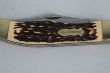 Load image into Gallery viewer, Uncle Henry 227UH Folding Pocket Knife – Staglon Handle, 2-Blade, with Leather Sheath
