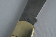 Load image into Gallery viewer, Uncle Henry 227UH Folding Pocket Knife – Staglon Handle, 2-Blade, with Leather Sheath
