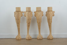 Load image into Gallery viewer, Unfinished Ornate Ball &amp; Claw Table Legs – Set of 4 (Online Exclusive)
