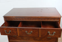 Load image into Gallery viewer, Vintage Union National Mahogany Secretary Chest with Drop Front Desk and Flame Grain Drawers
