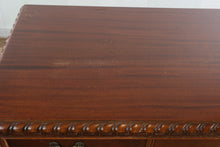 Load image into Gallery viewer, Union National Mahogany Bachelor’s Chest with Flamed Drawer Fronts and Greek Key Carved Trim
