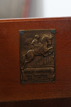 Load image into Gallery viewer, Union National Mahogany Bachelor’s Chest with Flamed Drawer Fronts and Greek Key Carved Trim
