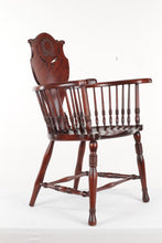 Load image into Gallery viewer, Wreath Windsor Arm Chair
