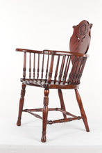 Load image into Gallery viewer, Wreath Windsor Arm Chair
