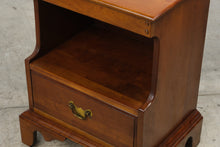 Load image into Gallery viewer, Unique Furniture Makers Solid Cherry Nightstand Side Table One Drawer 26 Inch
