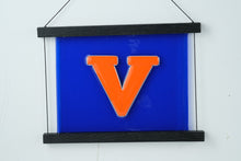 Load image into Gallery viewer, University of Virginia Hanging Stained Glass Panel - UVA

