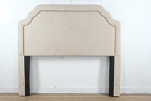 Load image into Gallery viewer, Queen Upholstered Headboard with Nailhead Trim – 64”W x 58”H
