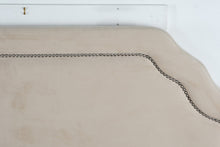 Load image into Gallery viewer, Queen Upholstered Headboard with Nailhead Trim – 64”W x 58”H
