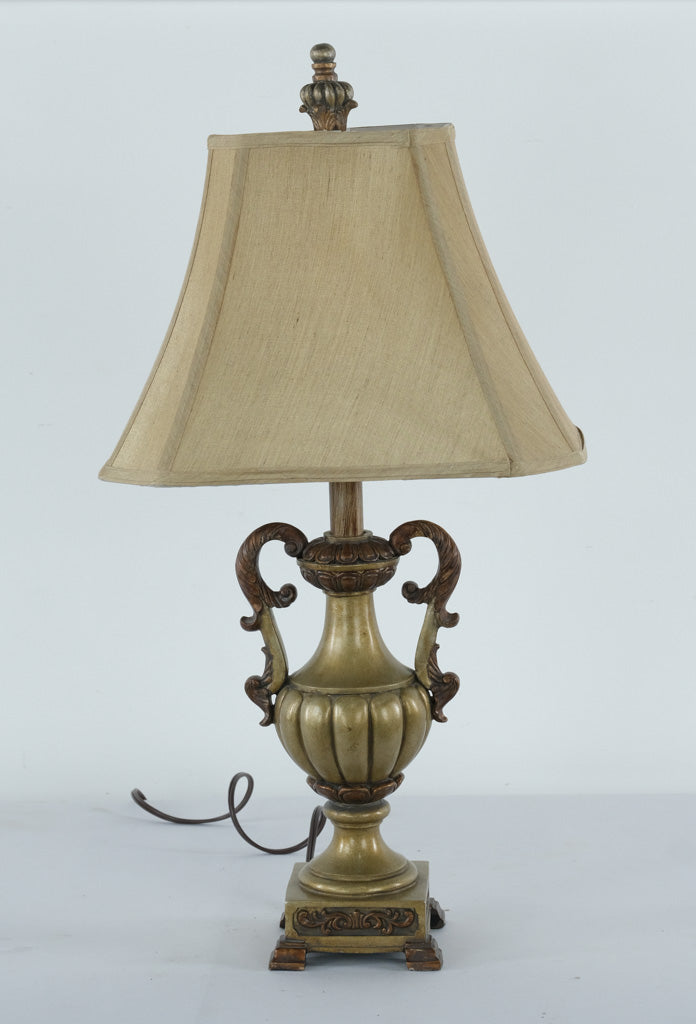 Rubbed Pewter Finish Table Lamp – 27.5