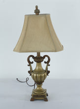 Load image into Gallery viewer, Rubbed Pewter Finish Table Lamp – 27.5&quot; Tall Transitional Accent Lamp with 5.25&quot; Base
