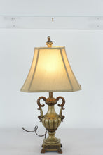 Load image into Gallery viewer, Rubbed Pewter Finish Table Lamp – 27.5&quot; Tall Transitional Accent Lamp with 5.25&quot; Base
