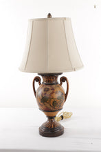 Load image into Gallery viewer, Jessie&#39;s Painted Floral Urn Lamp
