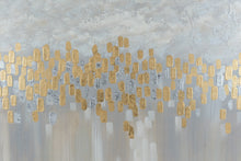 Load image into Gallery viewer, Uttermost Large Abstract Canvas Wall Art Gold Silver Gray Framed 61 x 31
