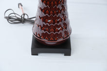 Load image into Gallery viewer, Uttermost Pair Ceramic Table Lamps Brown Textured Glaze 22 Inch
