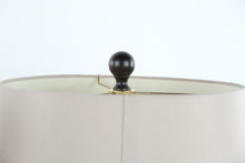Load image into Gallery viewer, Uttermost Pair Ceramic Table Lamps Brown Textured Glaze 22 Inch
