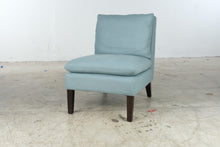 Load image into Gallery viewer, Uttermost Light Blue Upholstered Slipper Chair
