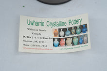 Load image into Gallery viewer, Uwharrie Crystalline Pottery Vase Blue Lavender Seagrove NC Signed 2007 10 Inch
