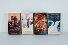 Load image into Gallery viewer, Classic Movie Night VHS Bundle – Grumpier Old Men, Mr. Mom, Indiana Jones &amp; the Temple of Doom, Ghost
