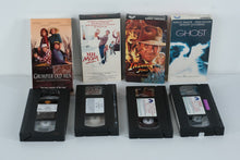 Load image into Gallery viewer, Classic Movie Night VHS Bundle – Grumpier Old Men, Mr. Mom, Indiana Jones &amp; the Temple of Doom, Ghost
