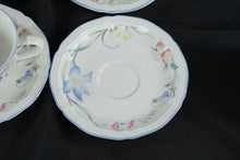 Load image into Gallery viewer, Villeroy Boch Riviera Cup and Saucer Set of 7 Floral Porcelain
